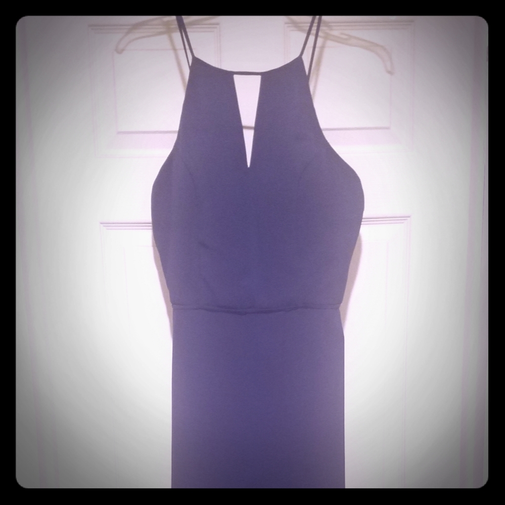 Navy Blue Boutique Bridesmaid Dress
